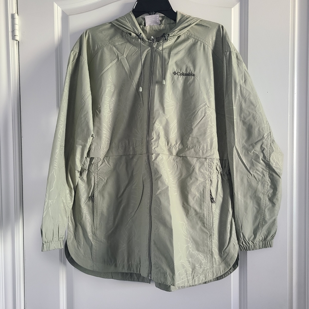 Columbia Womens Hooded Wind & Water Resistant Jacket Size Medium